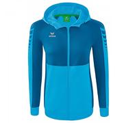 Erima Mujer Six Wings Chaqueta de entrenamiento con capucha, curacao, 40
