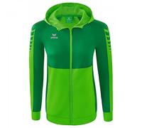 Erima Mujer Six Wings Chaqueta de entrenamiento con capucha, green, 40