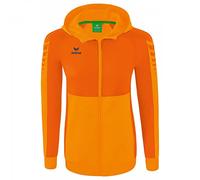 Erima Mujer Six Wings Chaqueta de entrenamiento con capucha, new orange, 38