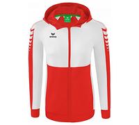 Erima Mujer Six Wings Chaqueta de entrenamiento con capucha, rojo/blanco, 42