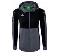 Erima Mujer Six Wings Chaqueta de entrenamiento con capucha, slate grey, 42