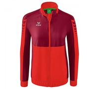 Erima Mujer Six Wings Chaqueta de presentación, rojo/bordeaux, 38