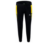 Erima Mujer Six Wings Worker Pantalón, Negro/Amarillo, 40
