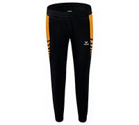 Erima Mujer Six Wings Worker Pantalón, Negro/New Orange, 36
