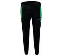 Erima Mujer Six Wings Worker Pantalón, Negro/Smaragd, 42