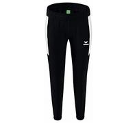 Erima Mujer Team Basic Pantalón de presentación, Negro/Blanco, 34