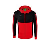 Erima Niños Six Wings Chaqueta de entrenamiento con capucha, rojo/negro, 152