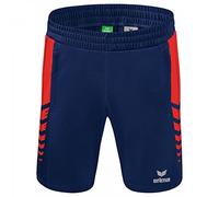 Erima Niños Six Wings Pantalón corto, new navy/rojo, 164