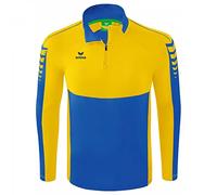 ERIMA Niños Six Wings Top de Deporte, New Royal/Amarillo, 140