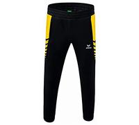 Erima Niños Six Wings Worker Pantalón, Negro/Amarillo, 152