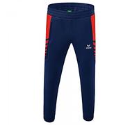 Erima Niños Six Wings Worker Pantalón, New Navy/Rojo, 140
