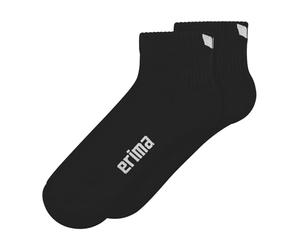 erima Pack de 2 calcetines Performance (8182601) Unisex adulto, negro, 47-50