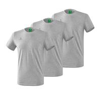 erima Pack de 3 Camisetas Deportivas de Equipo Hombre, Gris, S