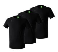 erima Pack de 3 Camisetas Deportivas de Equipo Hombre, Negro, S