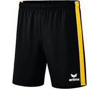 erima Pantalones Cortos Unisex Retro Star, Unisex Adulto, Pantalones Cortos, 3152104, Negro y Amarillo, 128