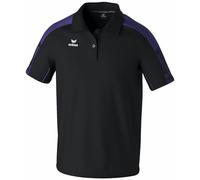 erima Polo EVO Star Hombre (1112407), Negro/Ultra Violet, 3XL