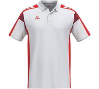 erima Polo Funcional Celebrate 125 (1112508) Unisex Adulto, Blanco/Rojo, L