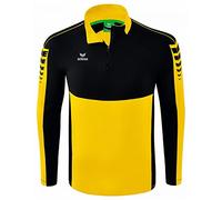 ERIMA Six Wings Top de Entrenamiento con Media Cremallera, Unisex Adulto, Amarillo (Yellow/Black), XXL