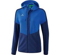 ERIMA Squad Training Jacket con Capucha, Women's, New Royal/New Navy, 40