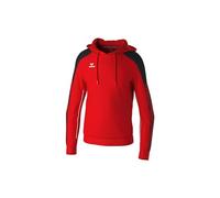 Erima Sudadera con Capucha EVO Star (1072401) Unisex niños, Rojo/Negro, 128