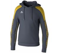 erima Sudadera con Capucha EVO Star (1072405) Hombre, Slate Grey/Amarillo, XXL