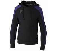 Erima Sudadera con Capucha EVO Star (1072407) Unisex niños, Negro/Ultra Violet, 164