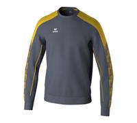 Erima Sudadera Funcional EVO Star (1072416) Unisex niños, Slate Grey/Amarillo, 128