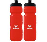 erima Unisex Adulto Team Botella de agua Roja Estándar (Paquete de 2)