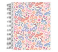 Erin Condren Cuaderno de productividad con encuadernacin en espiral de 7"" x 9"" Hello Kitty Meadows Funcional 160 pginas rayadas y cuaderno en e
