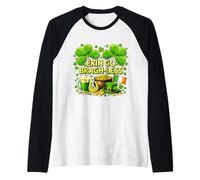 Erin Go Bragh-Less Irish Beer Funny St. Patrick’s Day Camiseta Manga Raglan
