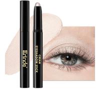 Erinde Delineador de ojo de sombra de purpurina resistente al agua y de larga duración, Shimmer Crayon de color crema #06 Oyster Shimmer