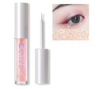 Erinde Delineador de ojos líquido con purpurina, delineador de sombra de ojos metálico brillante, calcomanías de color de alto pigmento, impermeable, larga duración para mujeres #05