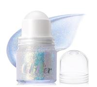 Erinde Gel Corporal Holográfico Roll-on, Brillo Cambiante Bajo la Luz, Lentejuelas Grandes de Sirena, Para Cara y Cabello, Ideal para Festivales, Fiestas y Maquillaje de Rave #01 Sea Salt