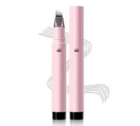 Erinde Lápiz Cejas Microblading, Eyebrow Pencil Impermeable, Rellena Espacios Vacíos, Efecto Pelo Natural 3D, Cejas Maquillaje Definidas, Larga Duración y Resistente a las Manchas #01 Noir
