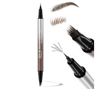 Erinde Lápiz de Cejas Microblading 2 en 1 Doble Punta, Punta Multi-Ramitas y Punta Precisa, Resistente al Agua, Cejas Naturales y Definidas, Larga Duración y Fácil Aplicación #02