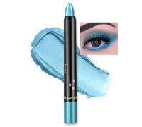 Erinde Lápiz De Sombra De Ojos Azul Brillante, Resistente Al Agua Y Larga Duración, Lápiz De Ojos Azul Perlado Crema Crayon, Lápiz De Maquillaje De Ojos De Altamente Pigmento Metá