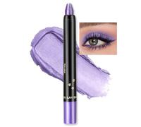Erinde Lápiz De Sombra De Ojos Púrpura Brillante, Resistente Al Agua Y Larga Duración, Lápiz De Ojos Púrpura Perlado Crema Crayon, Lápiz De Maquillaje De Ojos De Altamente Pigmento Metá