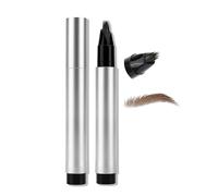 Erinde Marron Lápiz de Cejas Microblading, Larga Duración, Resistente al Agua y a las Transferencias, Cejas Definidas y Naturales, Aplicador de Punta Fina #02