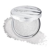 Erinde Paleta de purpurina para maquillaje brillante, polvo iluminador de maquillaje de larga duración, brillo de alta pigmentación, resplandor radiante con reflejos de luz, para contorno facial y