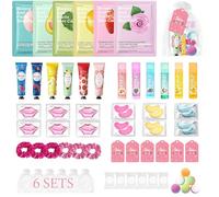 Erinde Set Spa Mujer 60 Piezas, Mascarilla Facial, Crema de Manos y Bomba de Baño, Kit Cuidado Personal Relajante, Regalo Spa para Mujer, Detalles Boda Cumpleaños Navidad