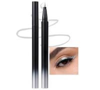 Erinde Silver Liquid Glitter Eyeliner, Pen con Brillo Metálico Peralizado, Maquillaje de Ojos Brillante y Duradero