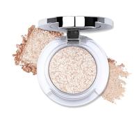 Erinde Sombra de ojos con purpurina única, altamente pigmentada, de un solo color, con un brillo fino, duradera y resistente al agua, fácil de aplicar, para un maquillaje de ojos brillante, vegano #02