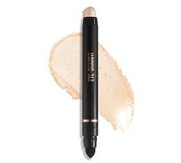 Erinde Sombra de ojos en stick con brillo, acabado metálico y nacarado, impermeable y a prueba de manchas, duración hasta 8 horas, alta pigmentación, textura cremosa y sedosa, con pincel, vegana #02