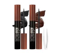 Erinde Tinte de Cejas Peel-Off 2 Piezas, Gel de Cejas de Larga Duración, con Pinzas, Efecto Natural, Sin Dañar el Vello ni Irritar, Hasta 3 Días #01+#02