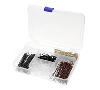 ERINGOGO 1 caja Caja Shaped Bobby Pins y Hair Bands Negras para Mujeres y Niñas Accesorios Versátiles para Tipo de Cabello para Bodas Fiestas y Diario