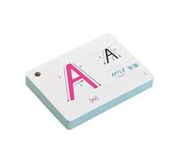 ERINGOGO 1 Juego Tarjeta de alfabetización para Juguetes Carta Tarjeta de Palabras Education Vista Letra ABC Tarjeta de alfabetización de Tarjeta de 26 Letras Blanco