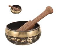 ERINGOGO 1 Set de Cuenco de Meditación de Yoga y Cuenco Tibetano con Mazo de Madera para Relajación, Alivio del Estrés y Práctica Mindfulness en Casa