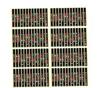 ERINGOGO 10 Pegatinas Para Guitarra Accesorio Para Guitarra Acústica Eléctrica Marcadores De Posición Archivos Notas De Trastes Pegatinas Para Diapasón Incrustaciones De Trastes