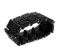 ERINGOGO 10 Piezas Accesorios de Pista empalmados de Juguetes de vehículos Tablero de tracción IR pisadas Accesorios para Equipos de Armas Pistas de recuperación Caucho Negro