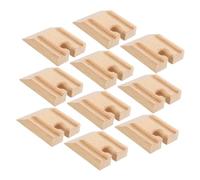 ERINGOGO 10 Piezas Accesorios de vías de Tren de Madera Juguetes de Tren Pistas con los Juguetes del Tren Accesorio de vía de Tren vías de Tren de reemplazo vía de la Escena del Tren